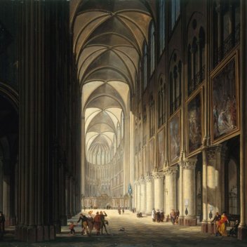 "Vue intérieure de Notre-Dame, en 1789",  J.F. Depelchin - (c) Musée Carnavalet - Histoire de Paris
