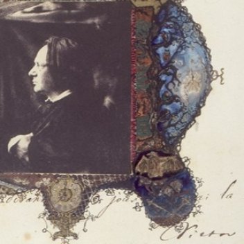 Charles Hugo, Victor Hugo, portrait avec enluminure, 1853-1855, Folio 13 de l’Album Allix, Maison de Victor Hugo, Paris