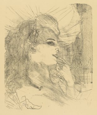 Femme de profil Henri de Toulouse-Lautrec