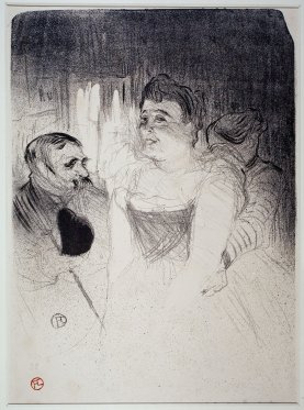 Judic dans sa loge Henri de Toulouse-Lautrec