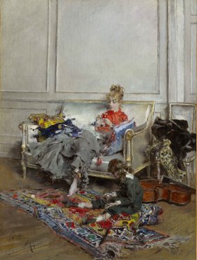 Giovanni Boldini, Jours tranquilles, 1875, huile sur toile