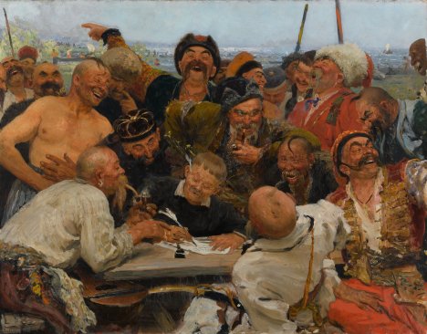 Repine - Les Cosaques zaporogues, 1880-1891,  Musée Russe, St Pétersbourg