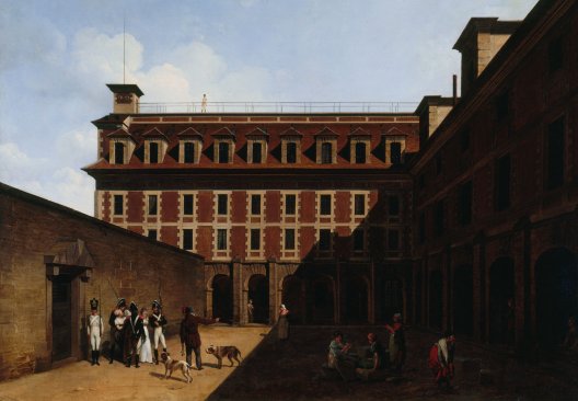 Louis-Léopold Boilly (1761-1845) La prison des Madelonnettes, rue des Fontaines
