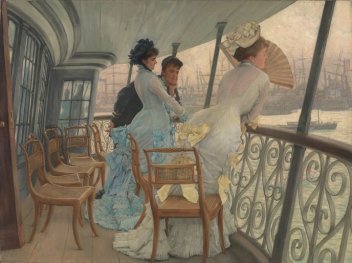 Tableau salle 5, James Tissot, La Galerie du «HMS Calcutta» (Portsmouth), vers 1876, huile sur toile