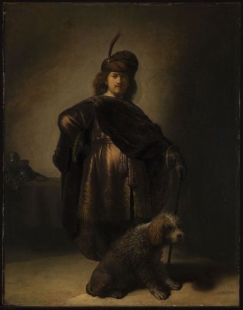 Portrait de l'artiste Rembrandt en costume oriental