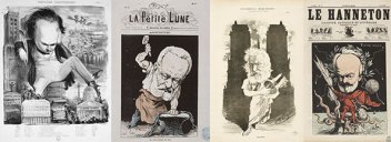 4 caricatures de Victor Hugo