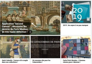 Capture écran site Paris Musées
