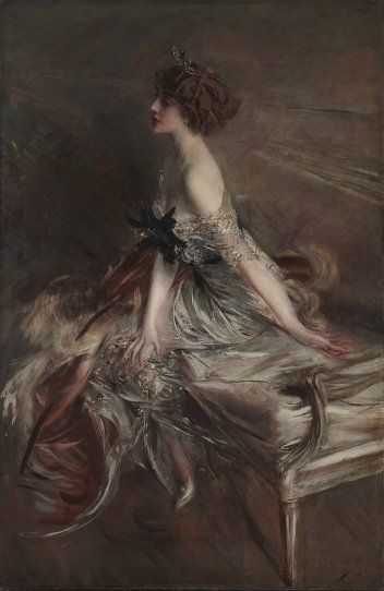 Giovanni Boldini, Portrait de la princesse Marthe-Lucille Bibesco, huile sur toile, Collection particulière.