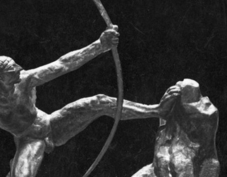 "Héraklès archer", par Antoine Bourdelle (1861-1929), sculpteur français.© Albert Harlingue / Roger-Viollet